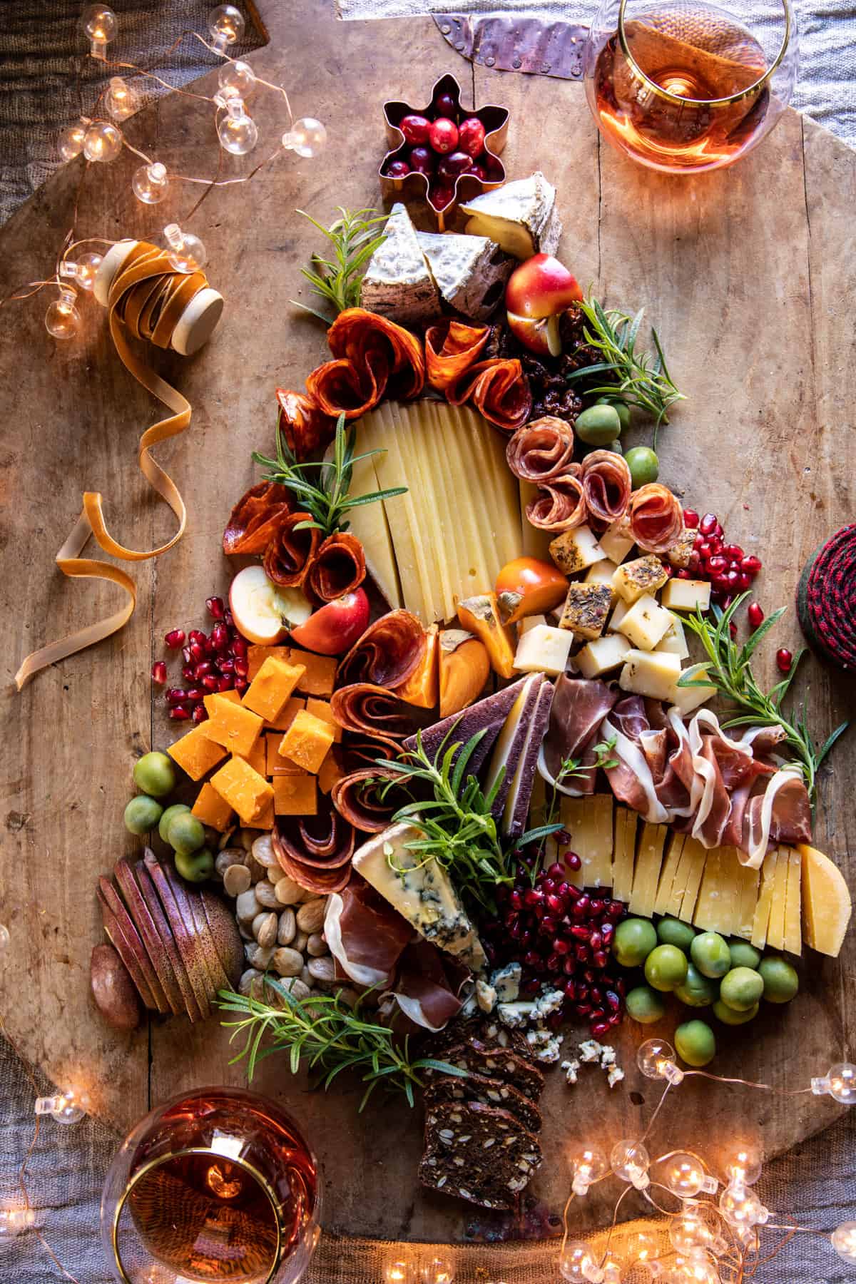 Christmas Tree Cheese Board | halfbakedharvest.com