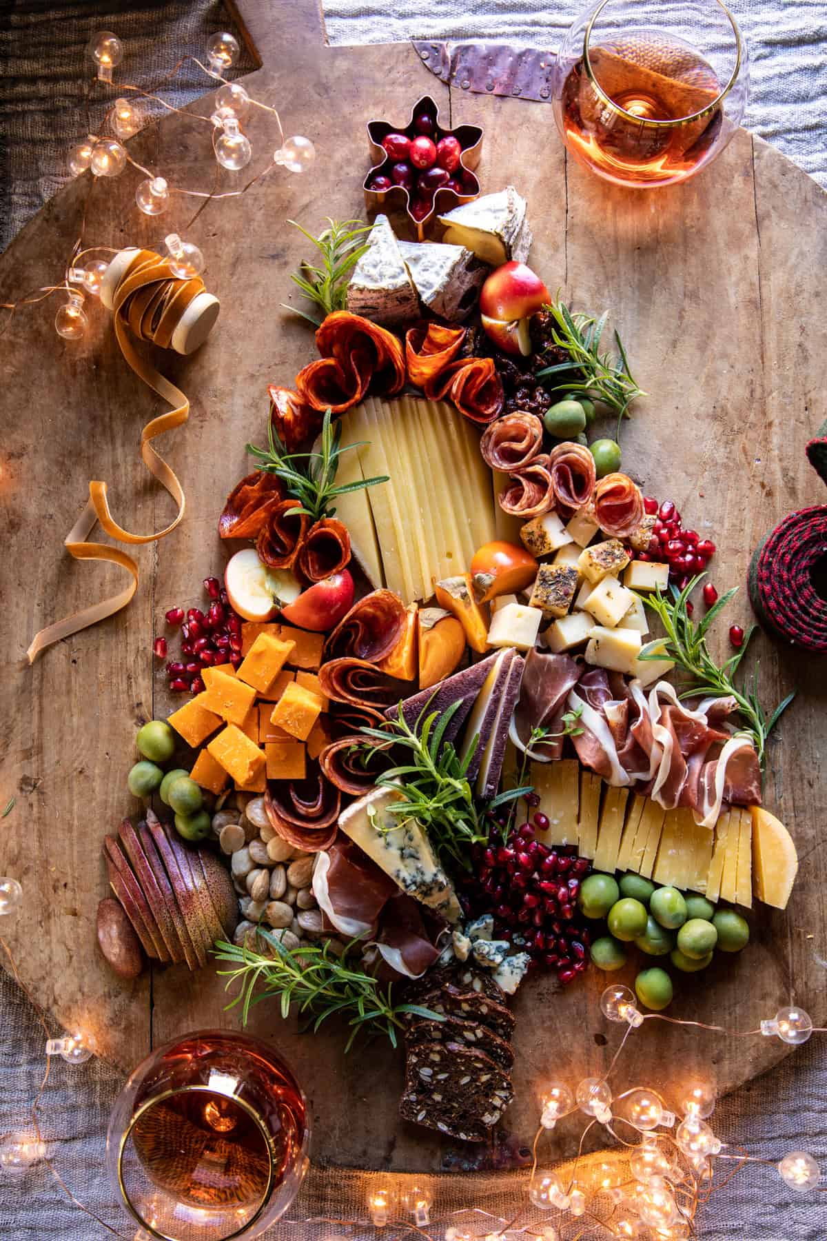 Christmas Tree Cheese Board | halfbakedharvest.com
