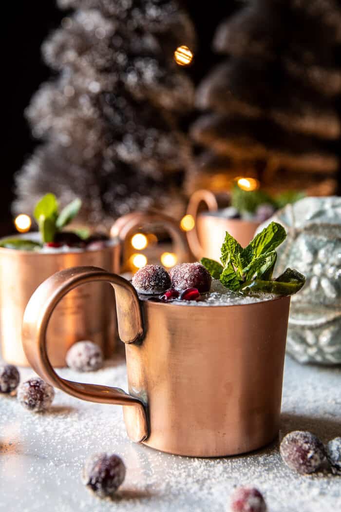 Frosted Spicy Ginger Moscow Mule.