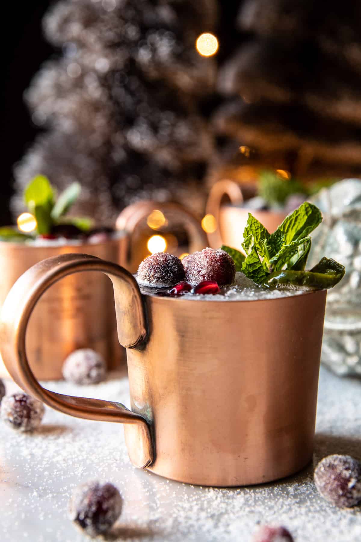 Frosted Spicy Ginger Moscow Mule | halfbakedharvest.com