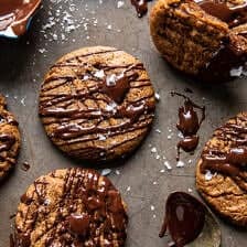 5 Ingredient Chocolate Almond Butter Cookies | halfbakedharvest