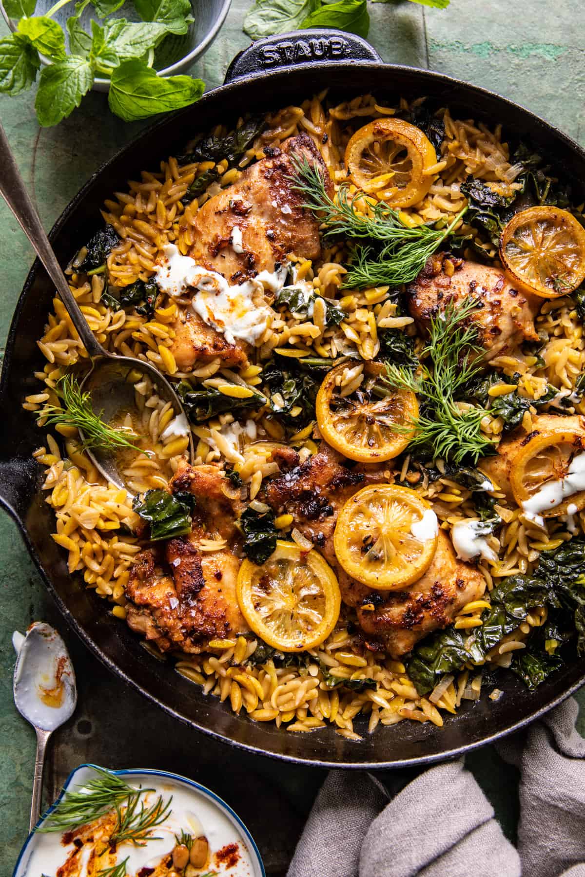 Food Find: Lemon Butter Dijon Chicken and Orzo with Feta Sauce