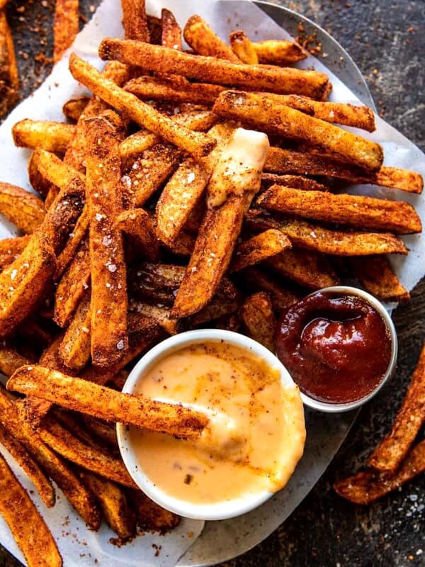 Nacho Fries with Chipotle Queso | halfbakedharvest.com