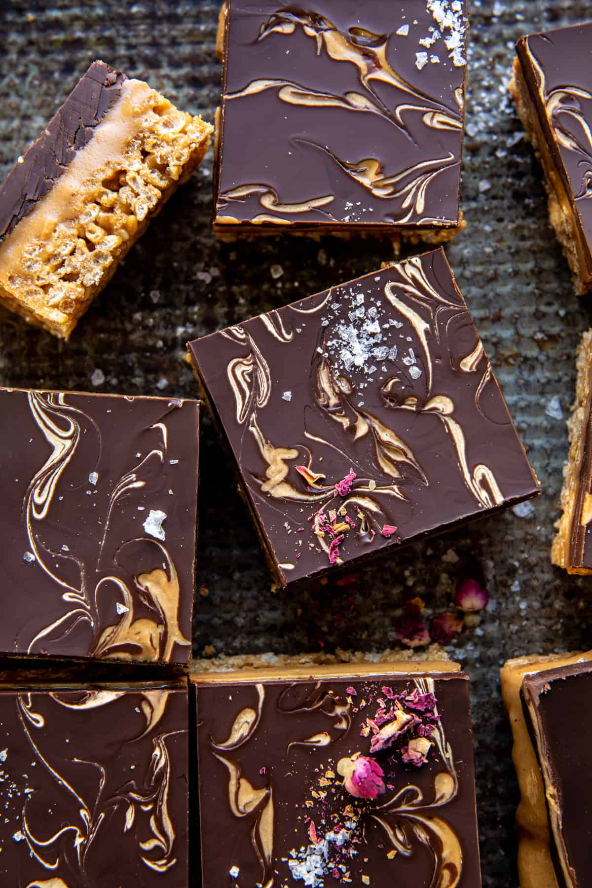 close up photo of peanut butter bars