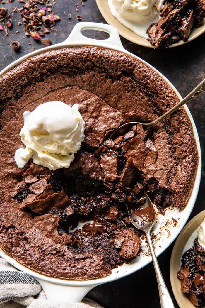 Molten Coffee Brownie Pudding.