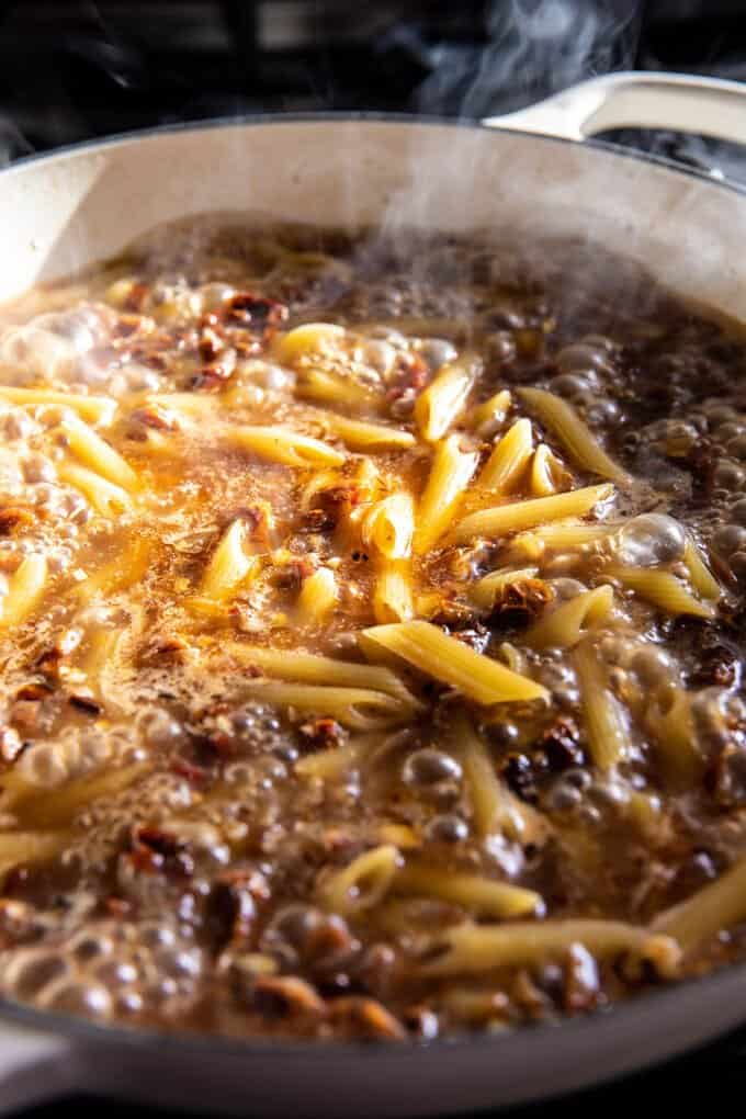 One Pot SunDried Tomato Pasta with Whipped Ricotta. Half Baked Harvest