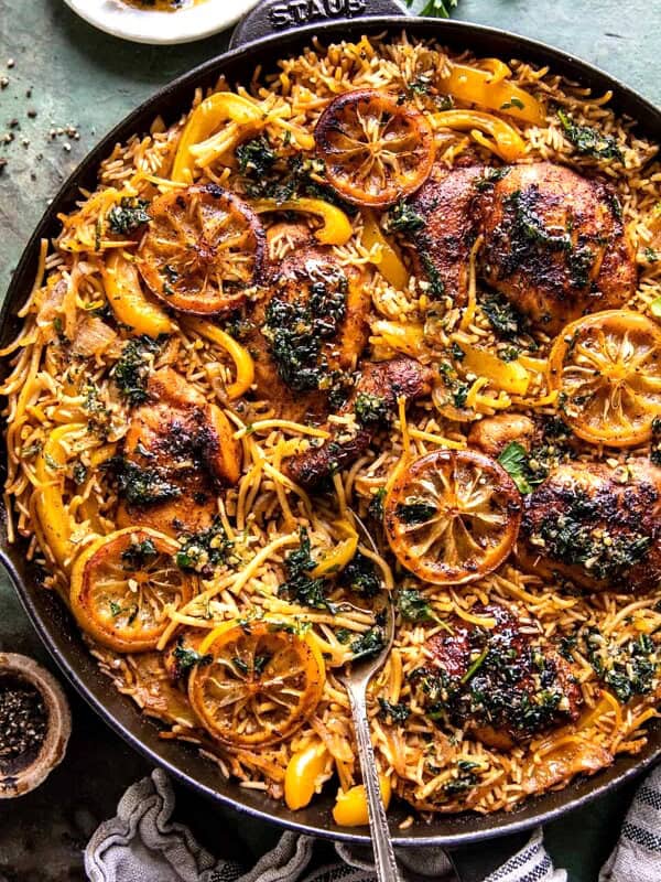 One Skillet Louisiana Style Chicken and Rice | halfbakedharvest.com