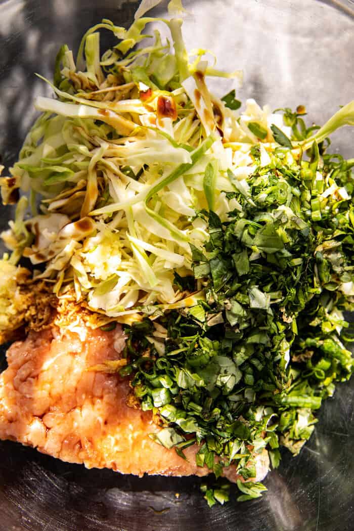 Quick Wontons in Chili Oil with Asparagus. Half Baked Harvest