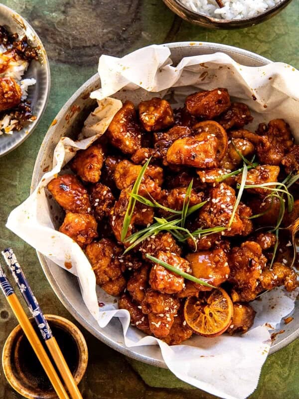 Spicy Orange Sesame Chicken | halfbakedharvest.com