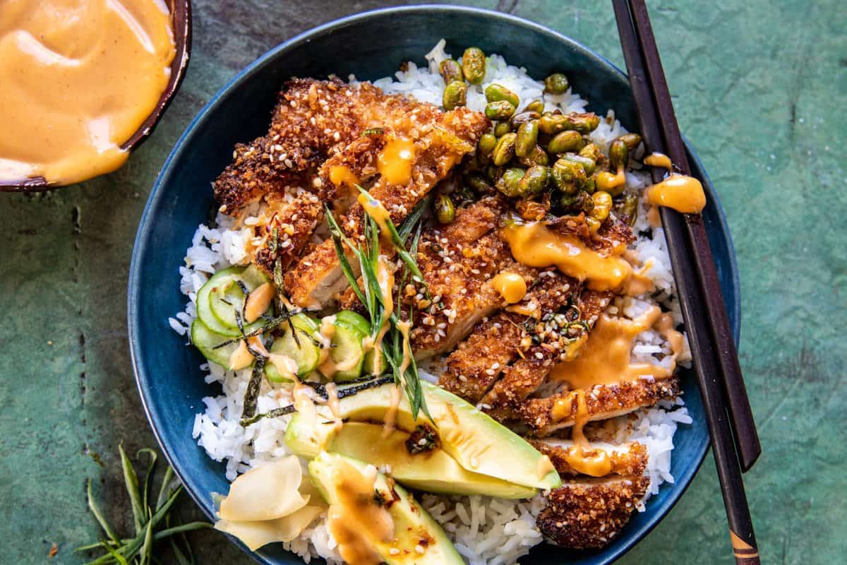 Crispy Chicken Katsu Bowls | halfbakedharvest.com
