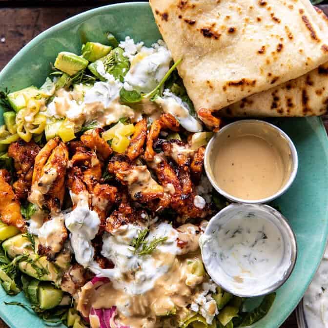 Greek Chicken Tzatziki Bowls | halfbakedharvest.com