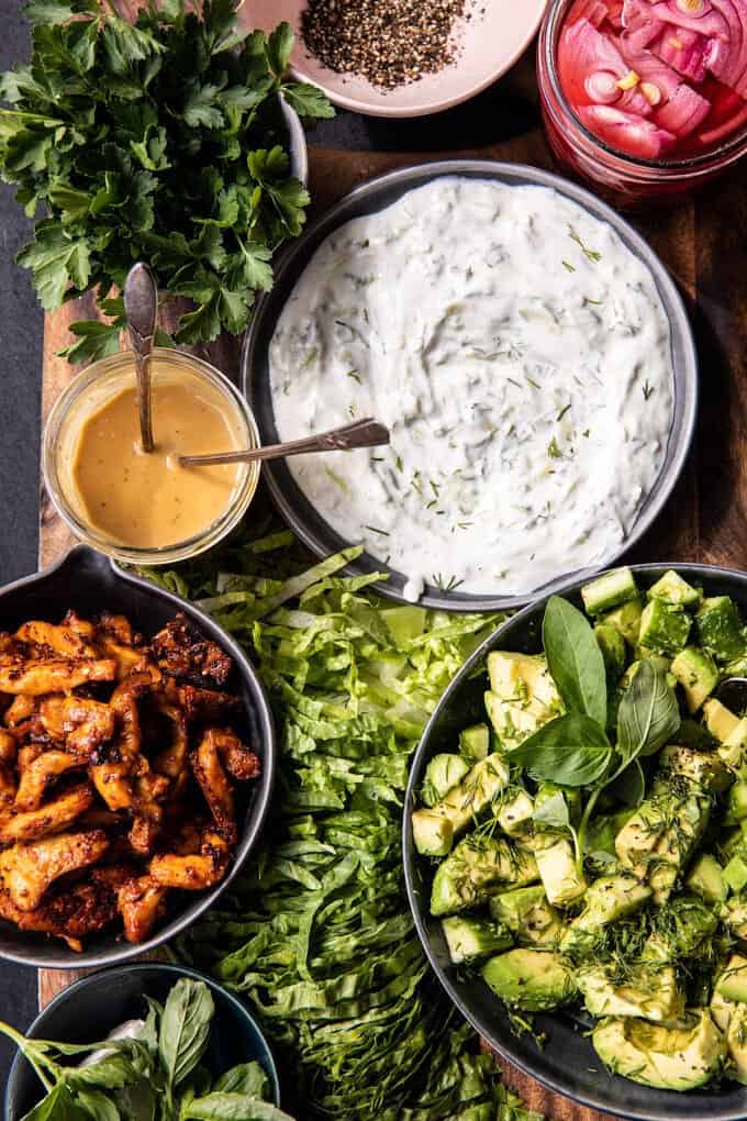 Chicken Tzatziki Bowls. Half Baked Harvest