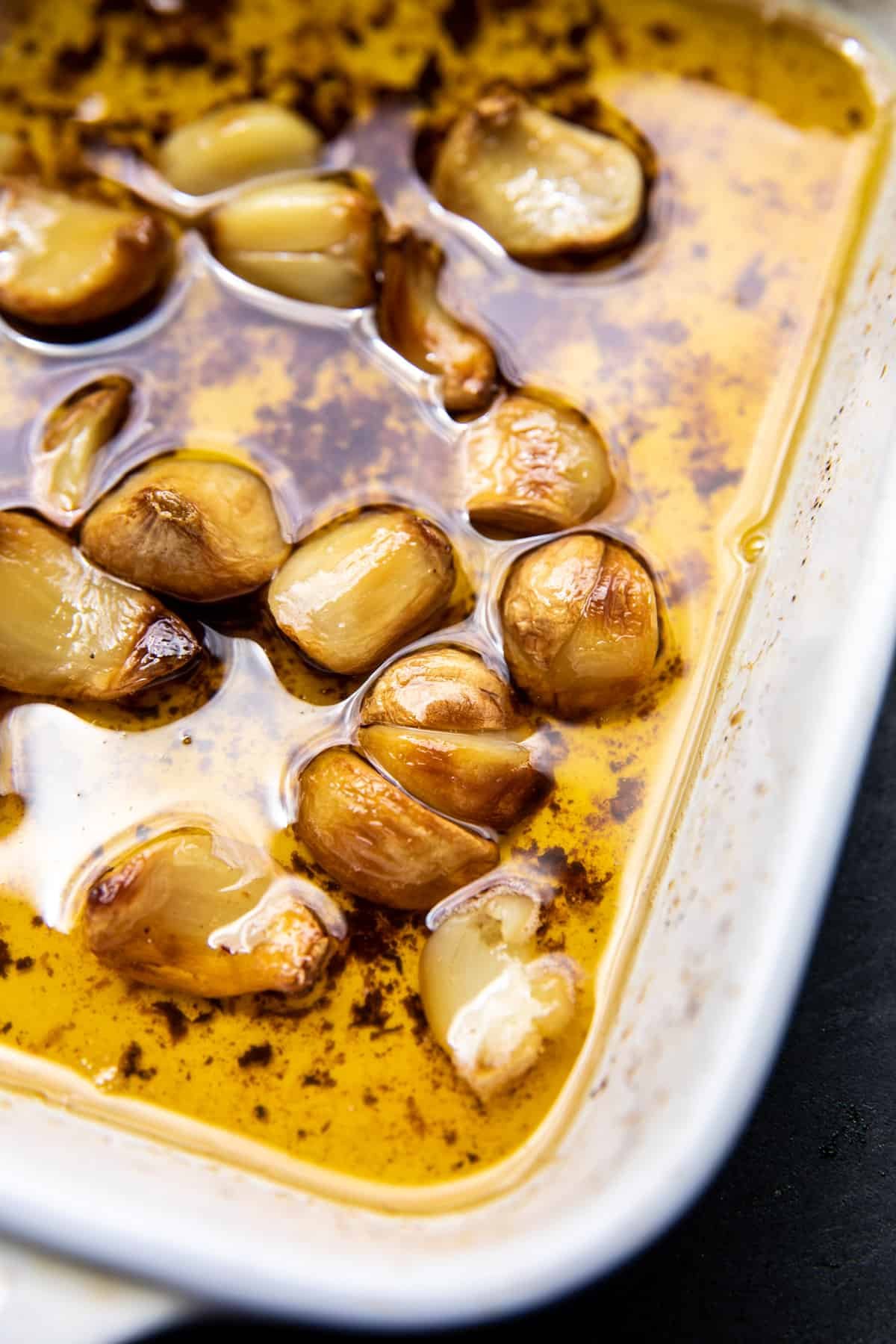 Roasted Garlic Butter Smashed Potatoes | halfbakedharvest.com 