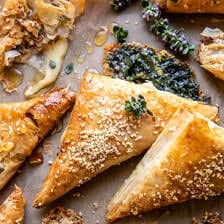 Spinach and Brie Triangles | halfbakedharvest.com