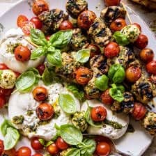 Charred Peppers with Marinated Feta and Tzatziki | halfbakedharvest.com