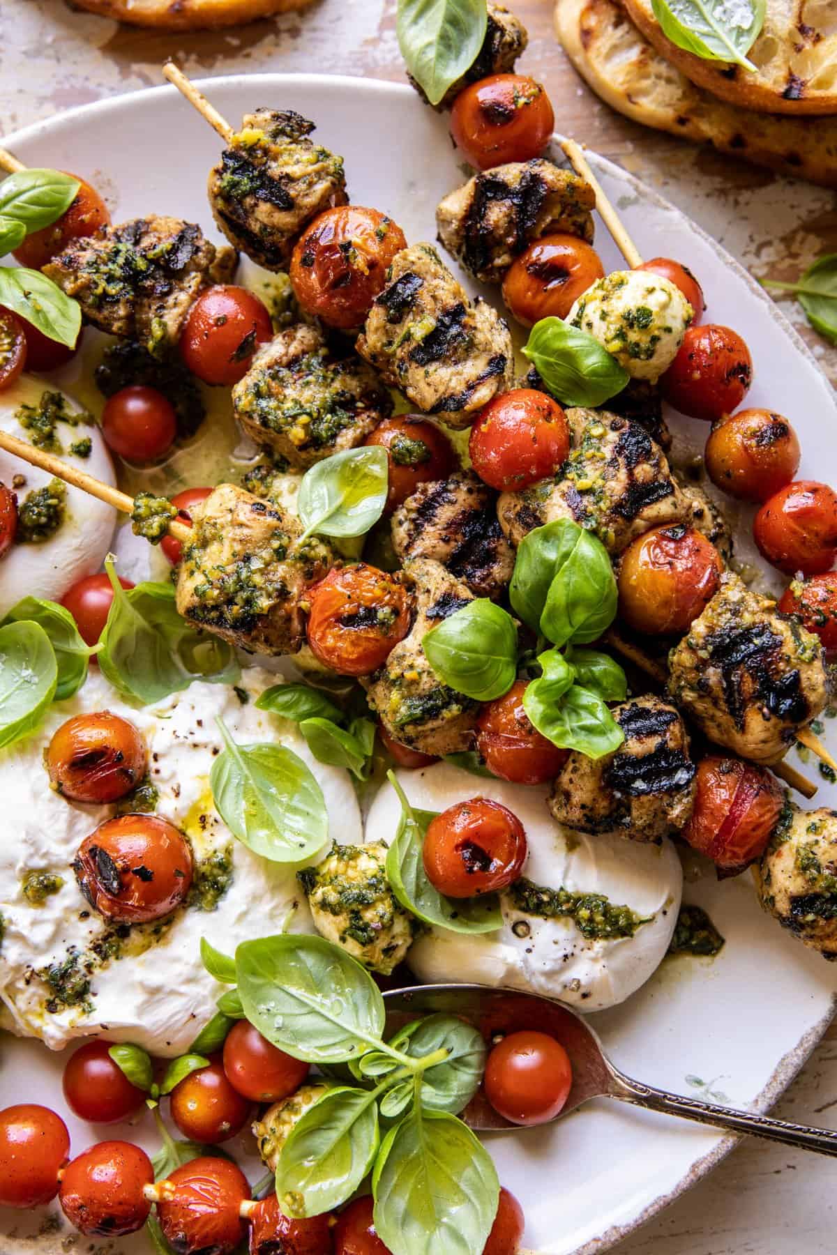 Charred Peppers with Marinated Feta and Tzatziki | halfbakedharvest.com