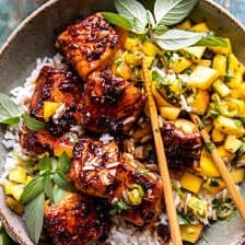 Crispy Honey Ginger Salmon Bowl | halfbakedharvest.com
