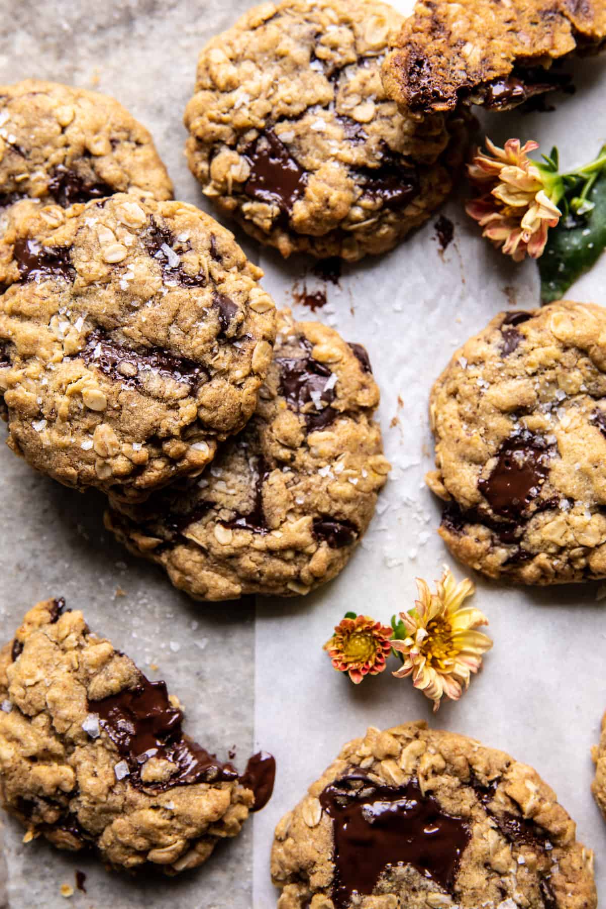 Brown Butter Oatmeal Chocolate Chip Cookies | halfbakedharvest.com