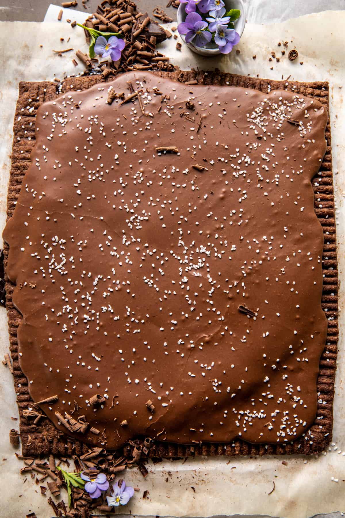 Giant Frosted Chocolate Fudge Pop-Tart | halfbakedharvest.com