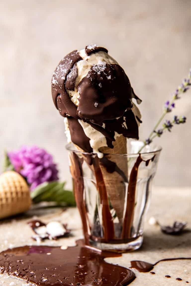 No Churn Vanilla Bean Olive Oil Ice Cream. Half Baked Harvest