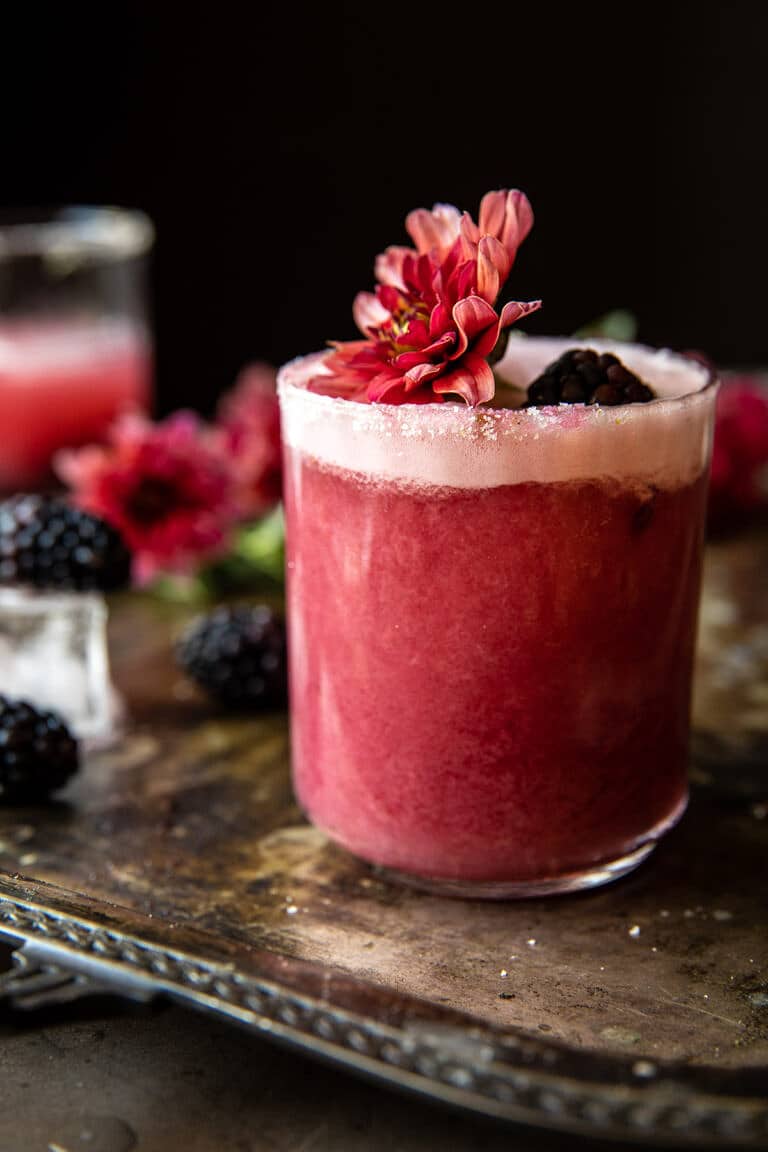 Spicy Blackberry Margarita Sour. Half Baked Harvest