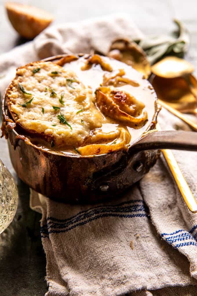 Creamy Tortellini French Onion Soup. Half Baked Harvest