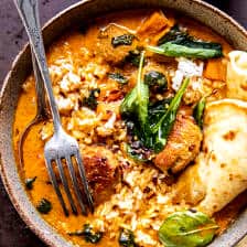 Coconut Curry Chicken Meatball Soup with Rice | halfbakedharvest.com