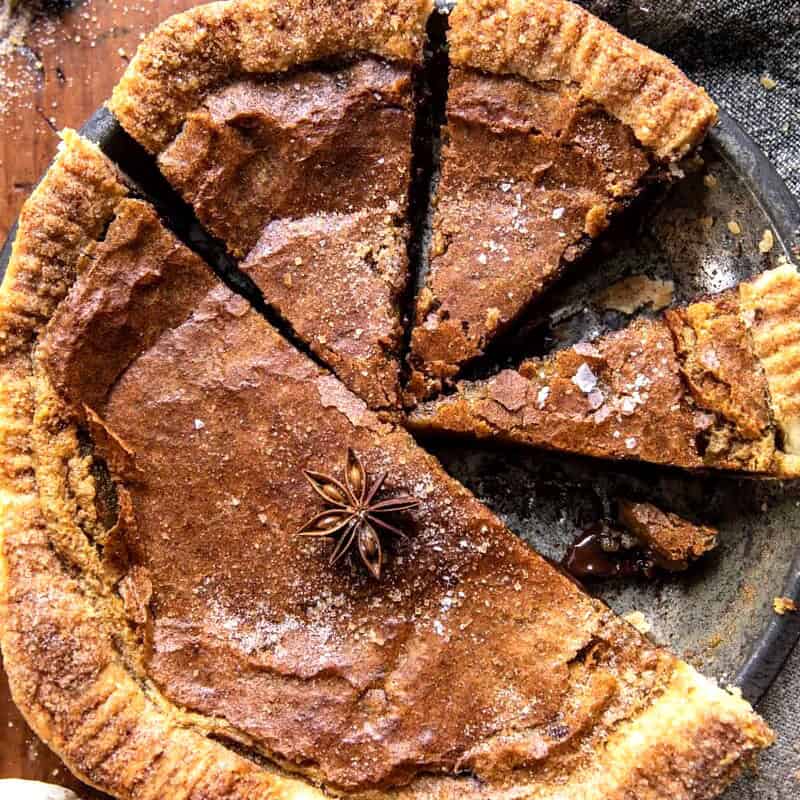Crinkly Salted Caramel Snickerdoodle Pie | halfbakedharvest.com