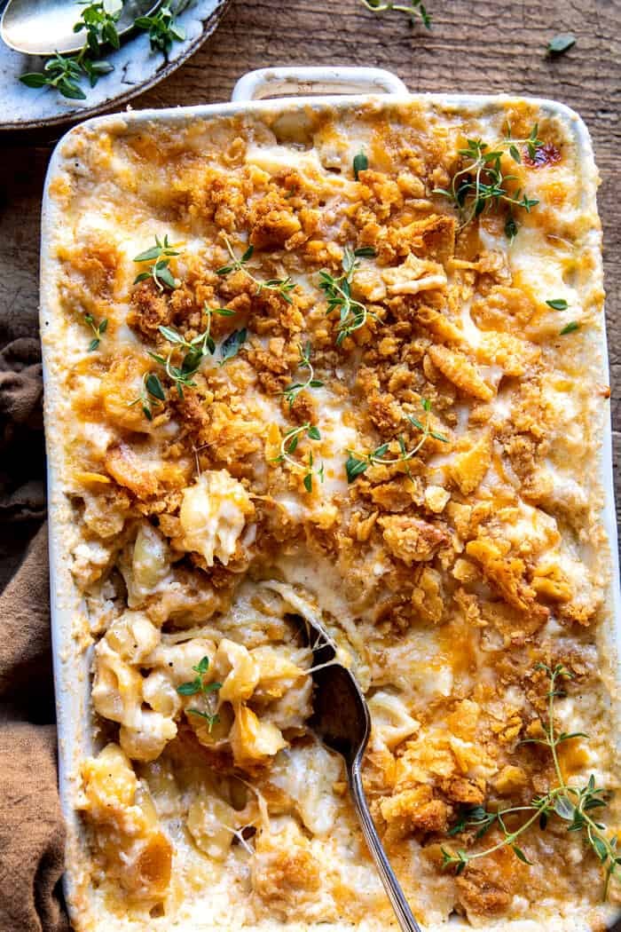 Easiest No-Boil Brie Mac and Cheese.