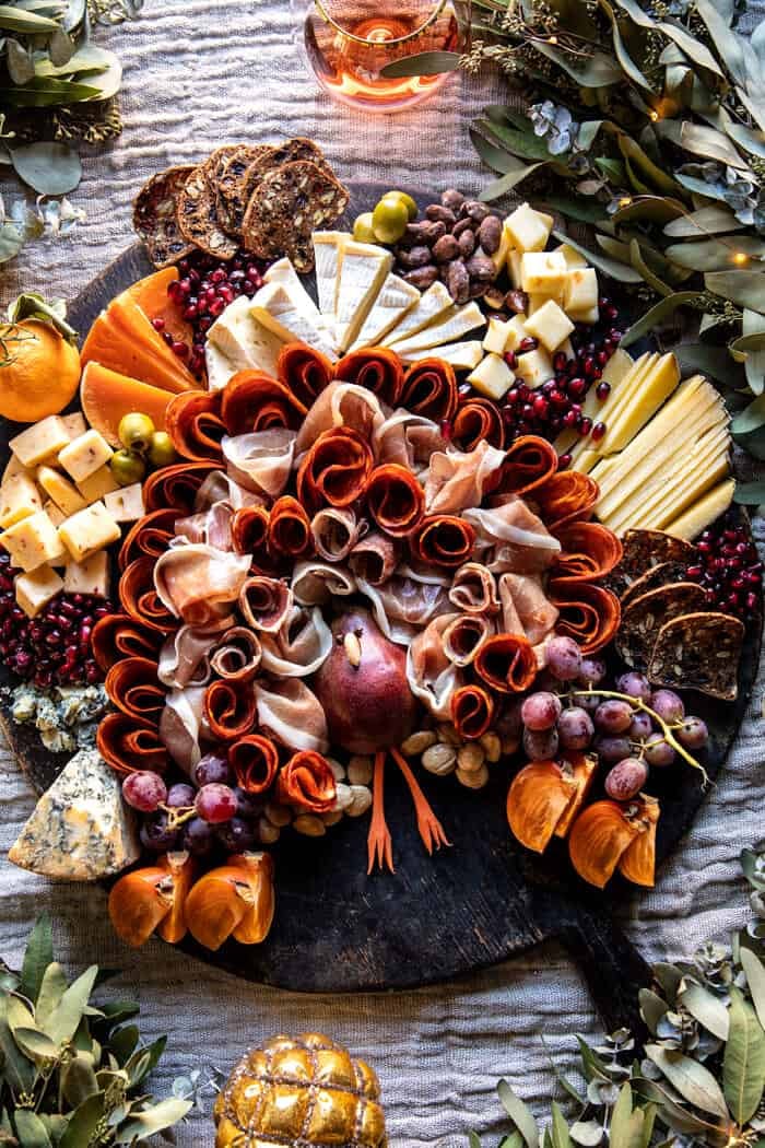 Thanksgiving Turkey Cheese Board.