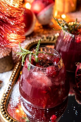 Christmas Pomegranate Punch (+ mocktail) | halfbakedharvest.com