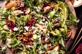 Christmas Salad with Honey Mustard Dressing. - Half Baked Harvest