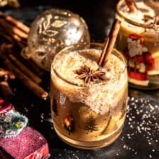 Christmas Vacation Dirty Chai Cocktail (with mocktail) | halfbakedharvest.com