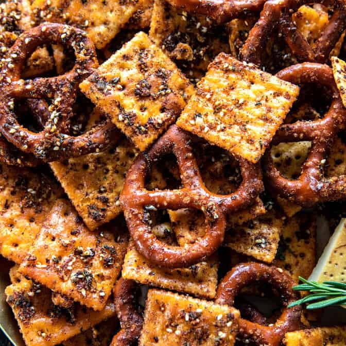 Everything Ranch Crackers and Pretzels | halfbakedharvest.com