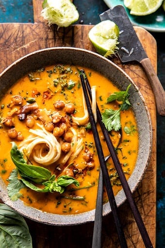 30 Minute Coconut Curry Noodle Soup | halfbakedharvest.com