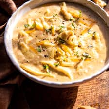 Broccoli Cheddar Noodle Soup | halfbakedharvest.com