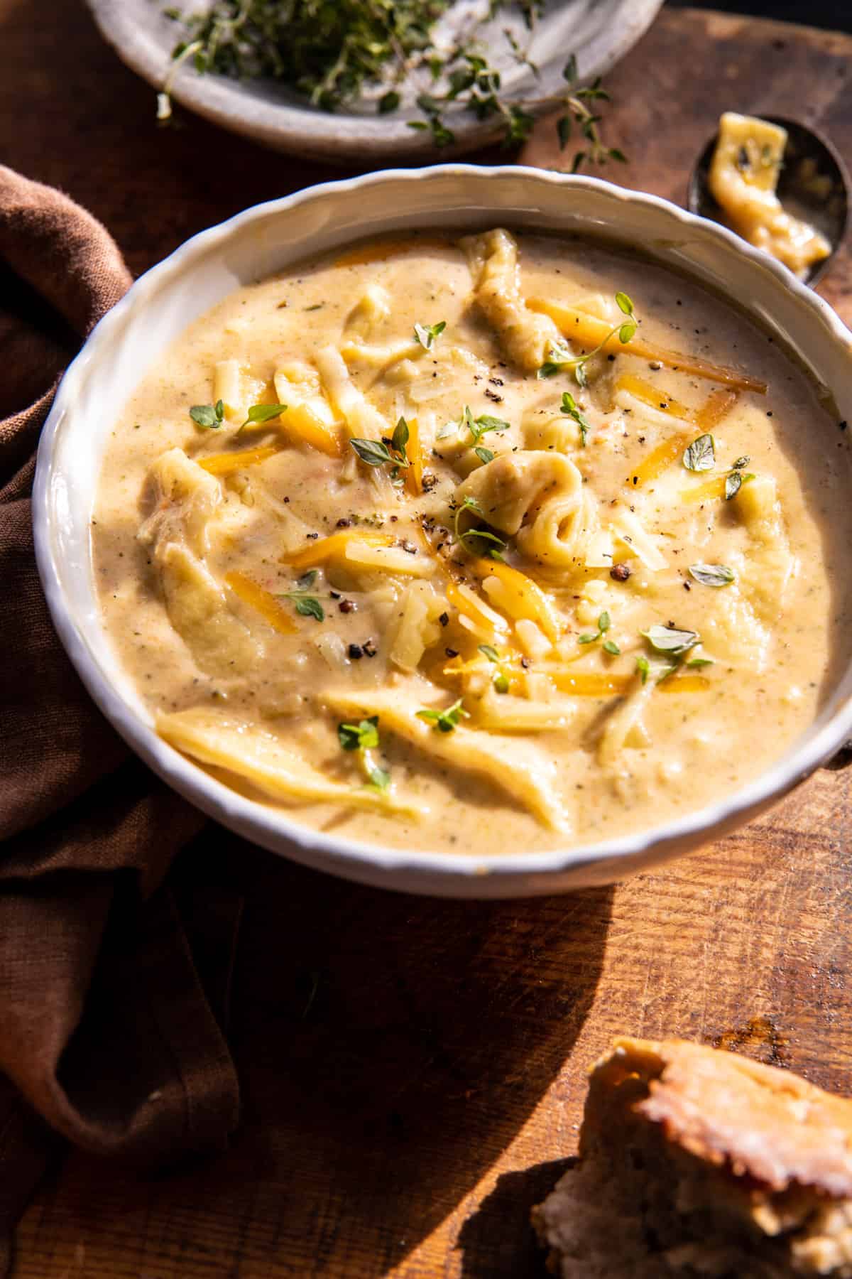 Broccoli Cheddar Noodle Soup | halfbakedharvest.com