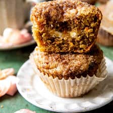 Cream Cheese Swirled Cinnamon Carrot Cake Muffins | halfbakedharvest.com