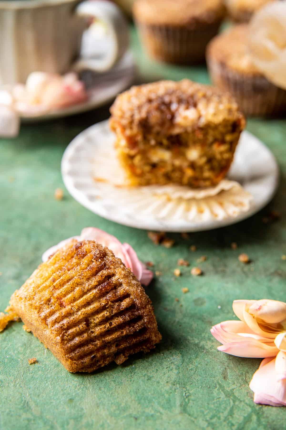 Cream Cheese Swirled Cinnamon Carrot Cake Muffins | halfbakedharvest.com