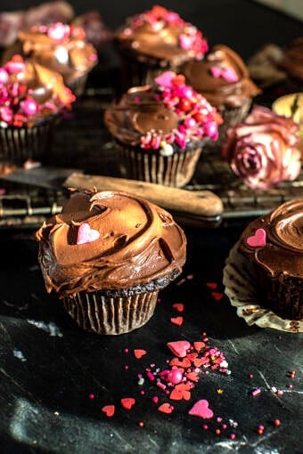 Simple Chocolate Celebration Cupcakes | halfbakedharvest.com