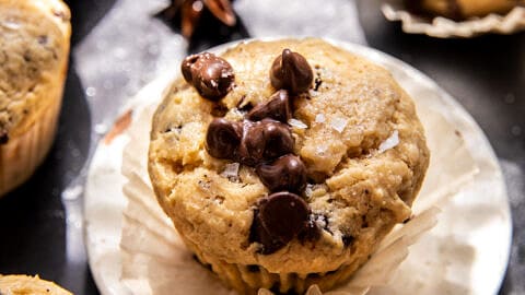 Bakery Style Chocolate Chip Muffins | halfbakedharvest.com