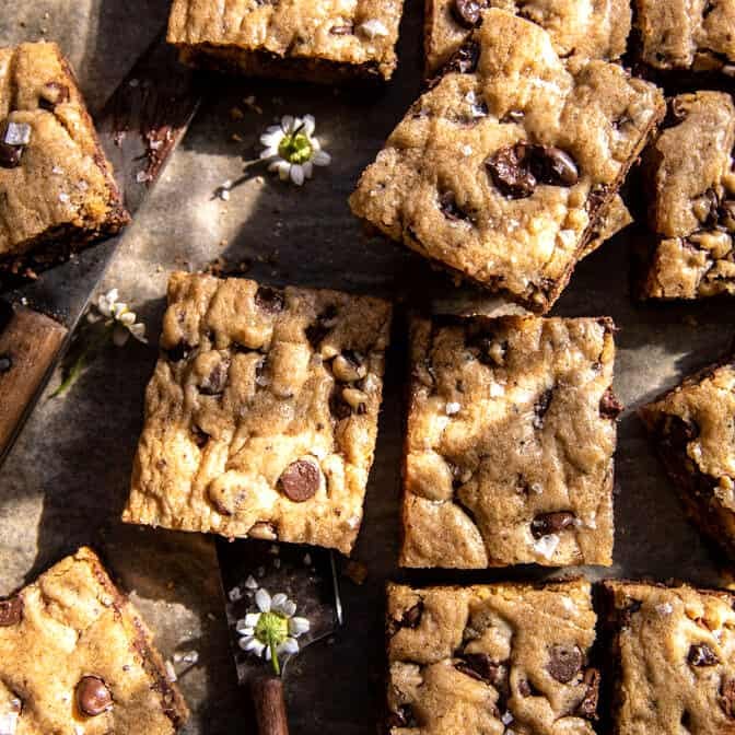 Coffee Chocolate Chip Blondies | halfbakedharvest.com