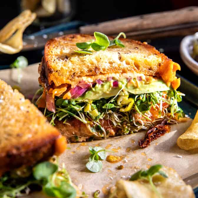 Havarti Avocado Sandwich with Spicy Mayo | halfbakedharvest.com