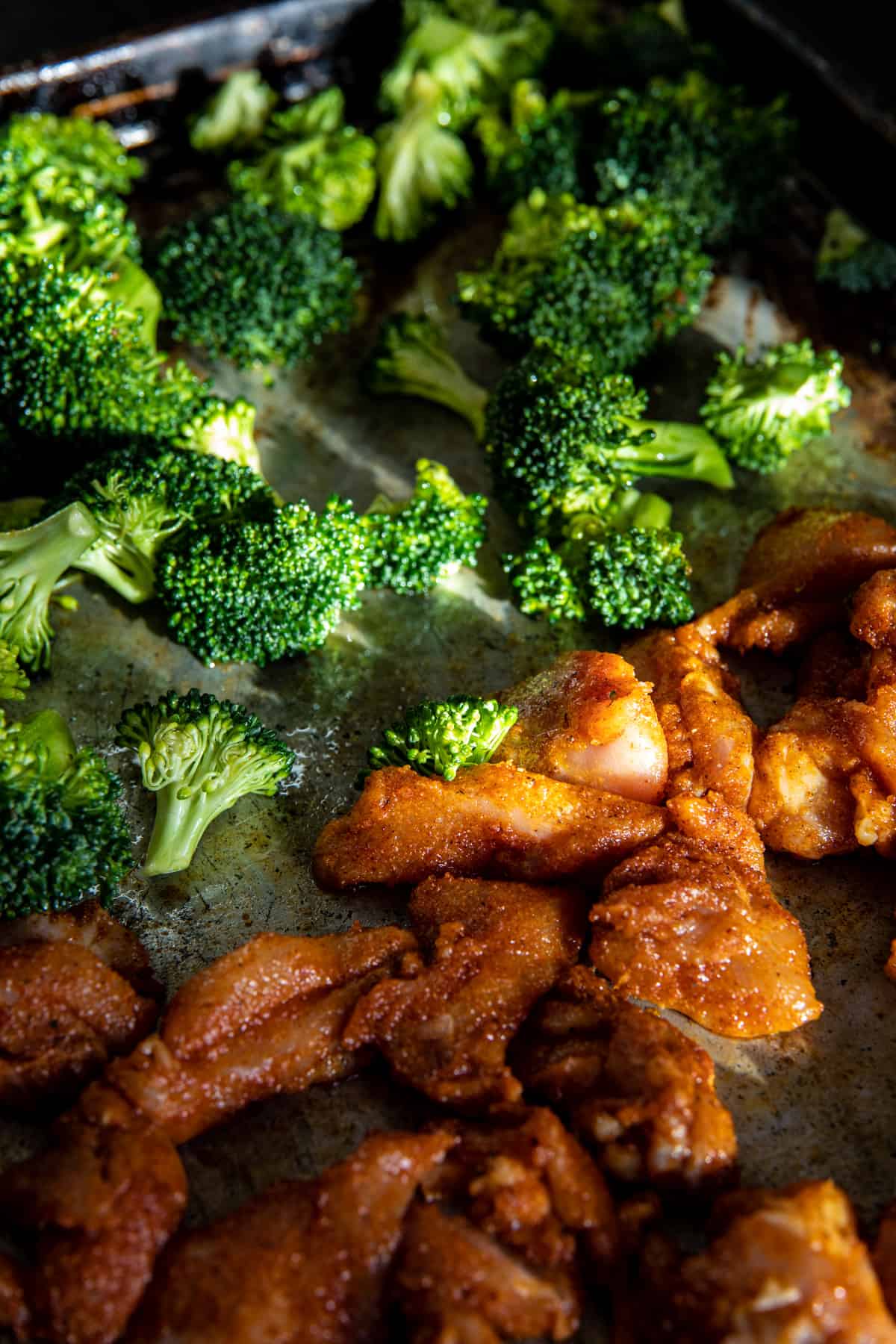 Sheet Pan Honey Buffalo Chicken with Broccoli | halfbakedharvest.com