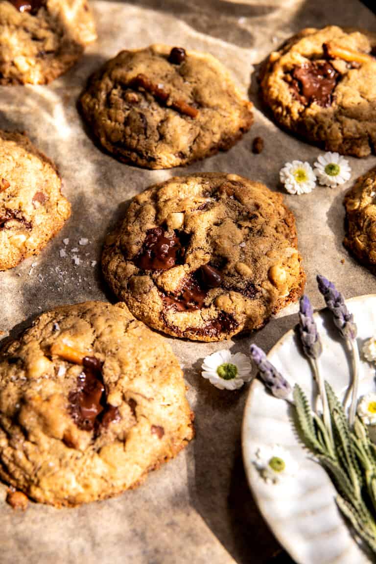 Wholesome Peanut Butter Pretzel Chocolate Chip Cookies