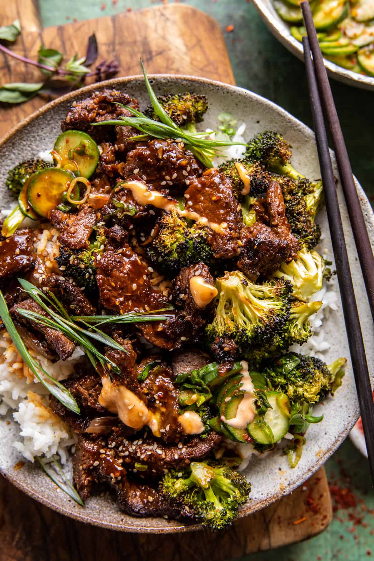 Sheet Pan Spicy Ginger Sesame Beef and Broccoli | halfbakedharvest.com