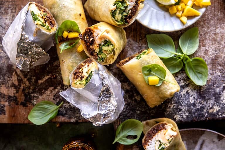 30 Minute Korean Beef and Avocado Rice Rolls. - Half Baked Harvest