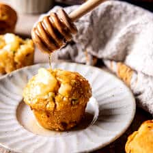Honey Butter Jalapeño Cheddar Cornbread Biscuits | halfbakedharvest.com