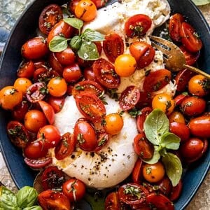 Marinated Cherry Tomatoes with Burrata | halfbakedharvest.com
