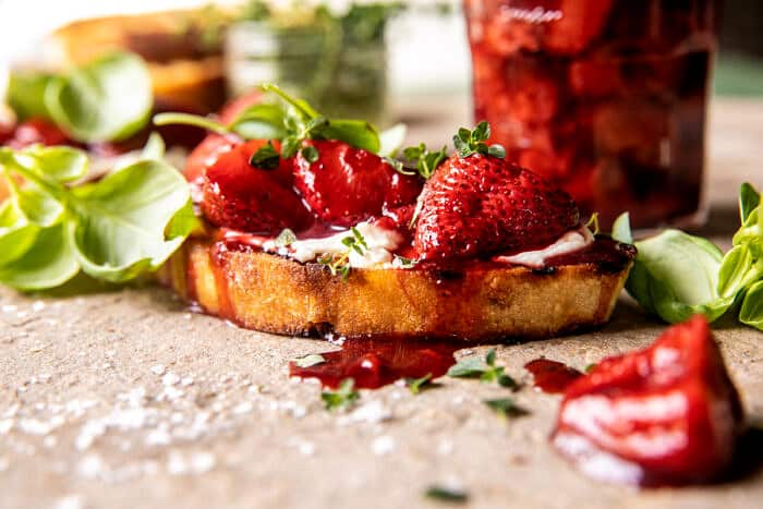 Strawberry Jam with Honey Whipped Goat Cheese. - Half Baked Harvest